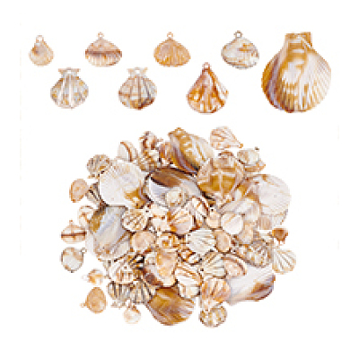 120Pcs 8 Styles Acrylic Pendants OACR-PH0004-40-1