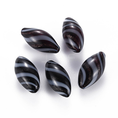 Handmade Blown Glass Globe Beads GLAA-T012-14-1