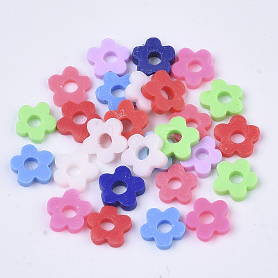Handmade Polymer Clay Beads Strands CLAY-R086-01-1