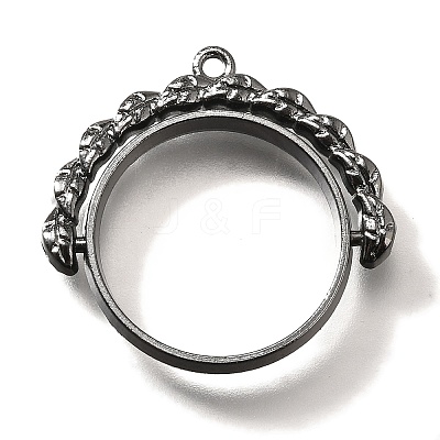 Alloy Open Back Bezel Pendants PALLOY-I223-17B-1
