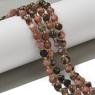 Natural Rhodonite Beads Strands G-K387-A15-01-1