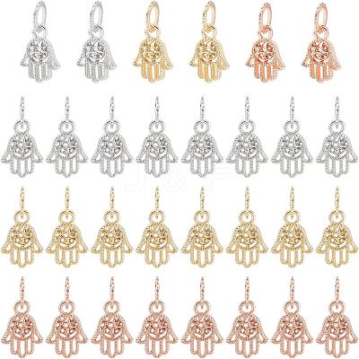 30Pcs 3 Colors Rack Plating Alloy European Dangle Charms MPDL-FH0001-06-1