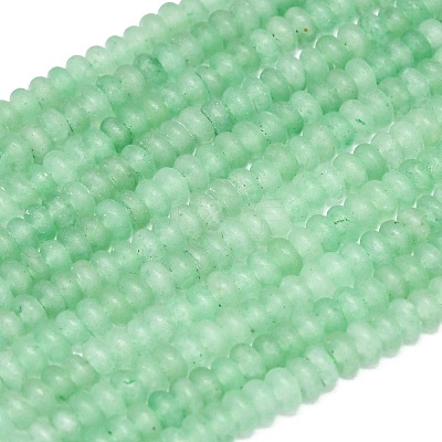 Natural Green Aventurine Beads Strands G-P575-A02-4x2mm-04-1