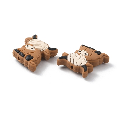 Yak Food Grade Silicone Beads SIL-WH0002-75B-1