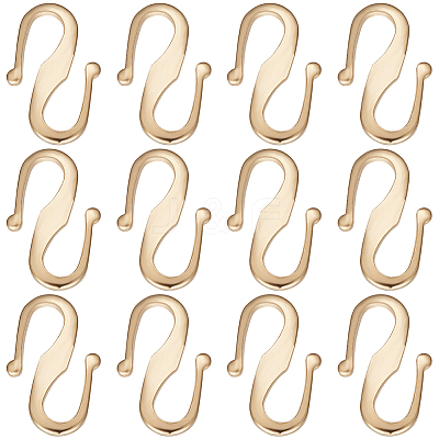30Pcs Brass S Hook Clasps KK-BBC0008-69-1