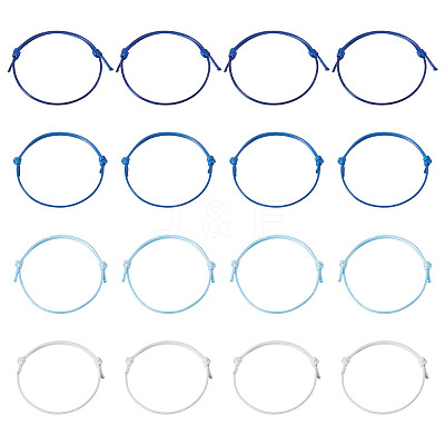 60Pcs 4 Colors Korean Waxed Polyester Cord Bracelet Making AJEW-CW0001-07-1