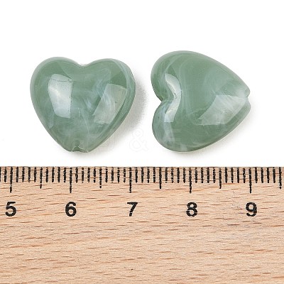 Two-tone Opaque Acrylic Beads X-AC-CBA8E7E-01K-1