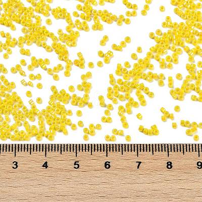 Opaque Colours Luster Glass Seed Beads SEED-H003-12C-1