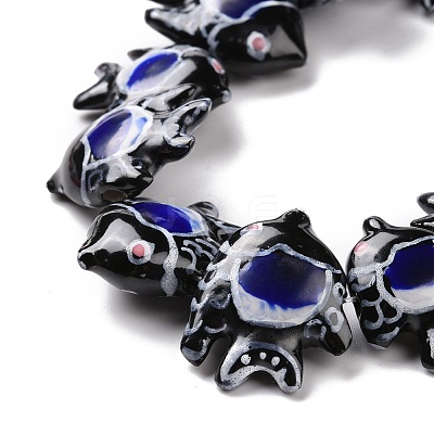 Handmade Porcelain Beads PORC-G002-54B-1