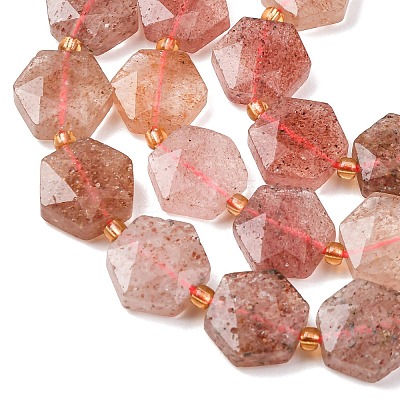 Natural Strawberry Quartz Beads Strands G-H344-A04-01-1