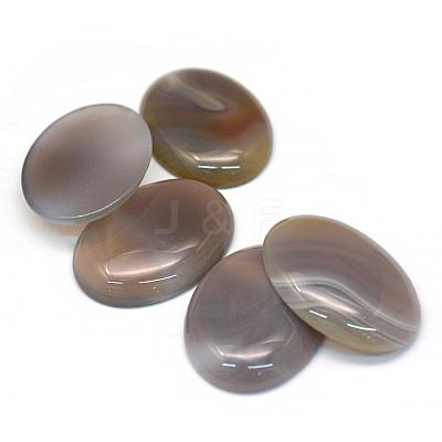 Oval Dyed Natural Striped Agate/Banded Agate Cabochons G-R349-30x40-12-1