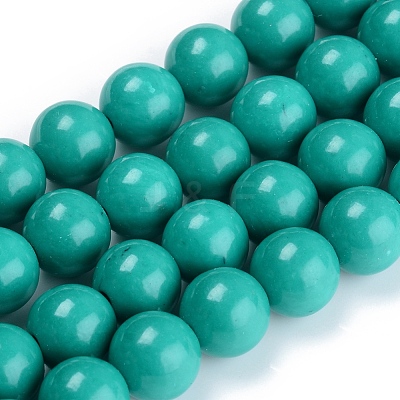 Dyed Natural Mashan Jade Beads Strands DJDA-E266-6mm-01-1