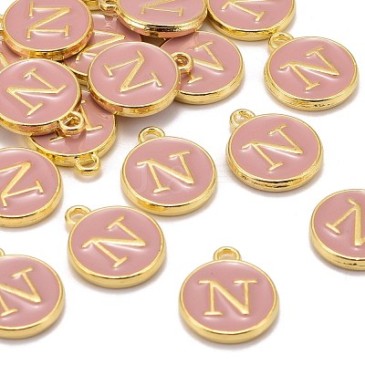 Golden Plated Alloy Enamel Charms X-ENAM-S118-07N-1