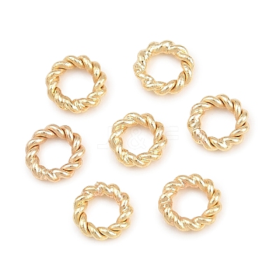 Brass Soldered Closed Jump Rings KK-K253-15C-03G-1