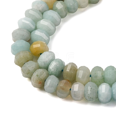 Natural Flower Amazonite Beads Strands G-P587-D08-01-1