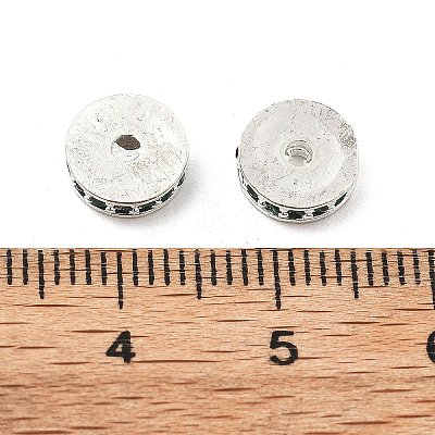 Brass Micro Pave Cubic Zirconia Beads KK-R216-15S-02-1