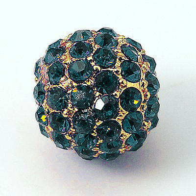 Alloy Rhinestone Beads RB-A034-10mm-A06G-1