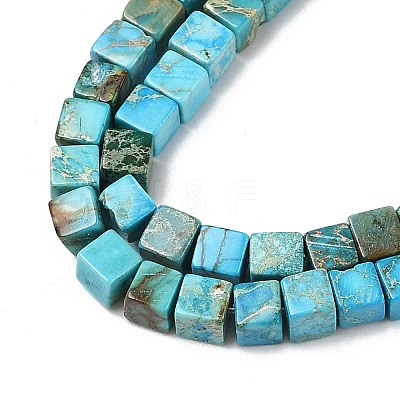 Dyed Synthetic Imperial Jasper Beads Strands G-H087-F02-01B-1-1