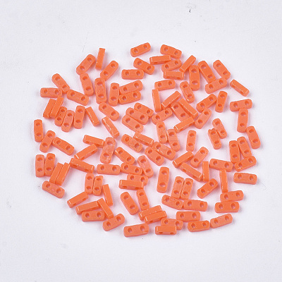 2-Hole Opaque Glass Seed Beads SEED-S023-21A-02-1