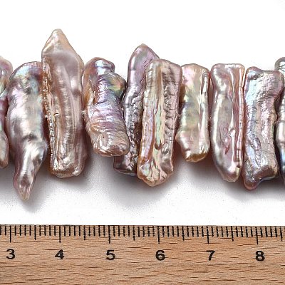 Natural Baroque Keshi Pearl Beads Strands PEAR-P064-03D-02A-1