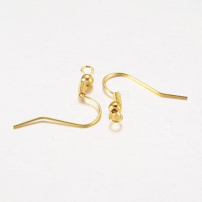 Iron Earring Hooks X-E135-G-1