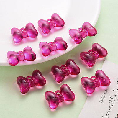 Transparent Acrylic Pendants TACR-T024-02BB-906-1