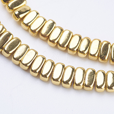 Electroplate Non-magnetic Synthetic Hematite Beads Strands G-J382-2x4x2mm-B03-1