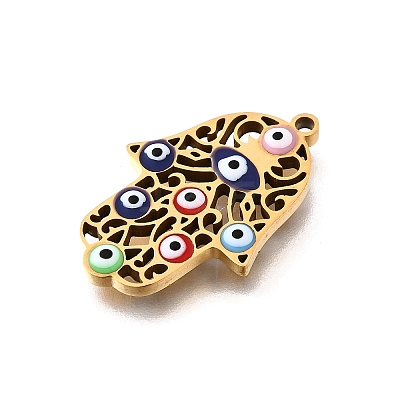 304 Stainless Steel Enamel Charms STAS-K256-26A-G-1