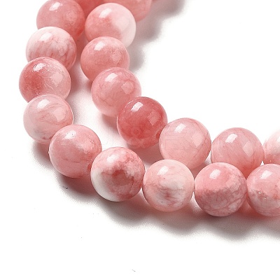 Natural Green Jade Beads Strands G-G757-04-6mm-1