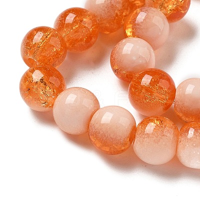 Crackle Glass Beads Strands GLAA-U001-8mm-10-1