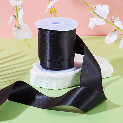 10 Yards Double-Face Polyester Satin Ribbons SRIB-TA0001-16C-1