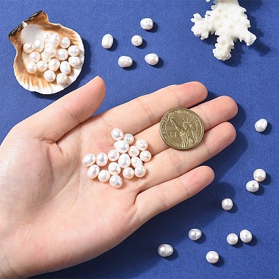 10Pcs Natural Cultured Freshwater Pearl Beads PEAR-YW0001-16-1