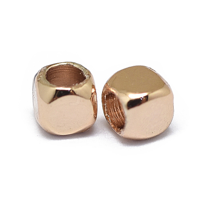 Rack Plating Brass Spacer Beads X-KK-F801-11-RG-1
