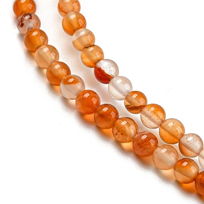 Natural Agate Beads Strands G-F417-01-4mm-1