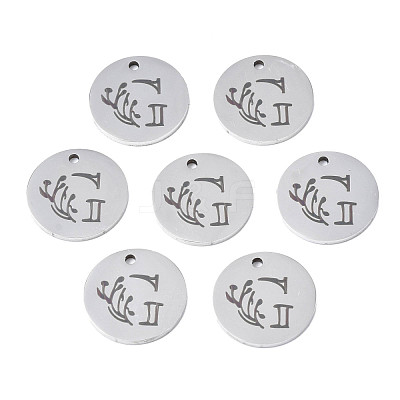 Non-Tarnish 304 Stainless Steel Charms STAS-T059-26P-G-1
