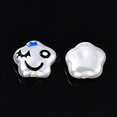 3D Printed ABS Plastic Imitation Pearl Beads KY-S168-008A-1