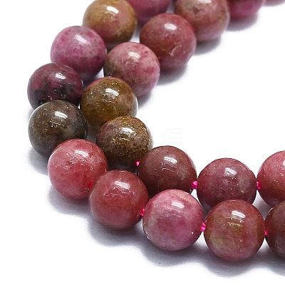 Natural Rhodonite Beads Strands G-K245-A11-03-1