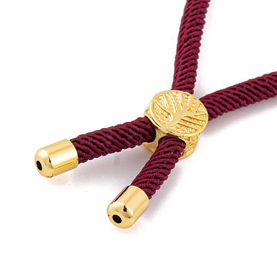 Nylon Cords Bracelet Makings Fit for Connector Charms AJEW-P116-01G-29-1