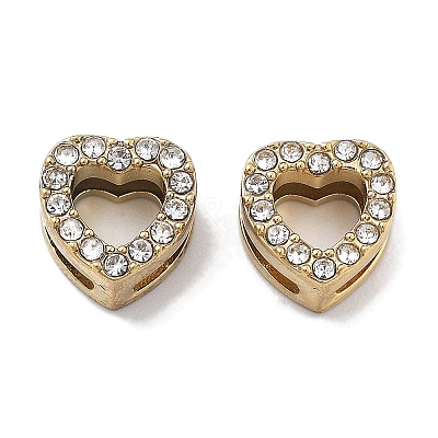 PVD Vacuum Plating 304 Stainless Steel Crystal Rhinestone Beads SATS-R130-02G-05-1