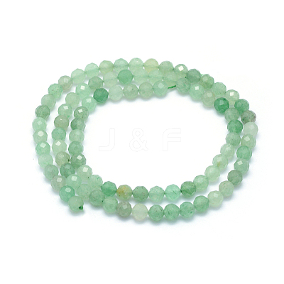 Natural Green Aventurine Beads Strands X-G-E411-37-4mm-1