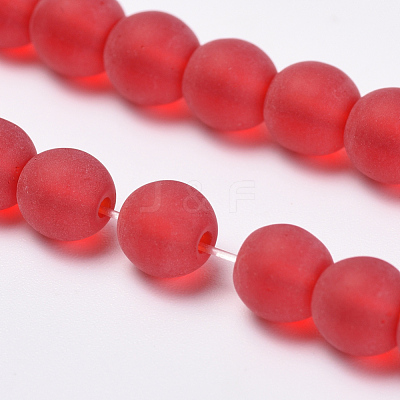 Transparent Glass Beads Strands GLAA-Q064-06-12mm-1