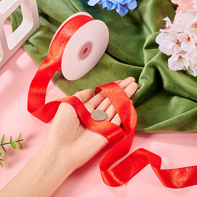 1 Roll Imitation Leather Polyester Ribbon LC-TA0001-02E-1