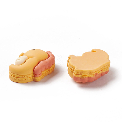 Opaque Resin Cabochons RESI-G036-F03-1