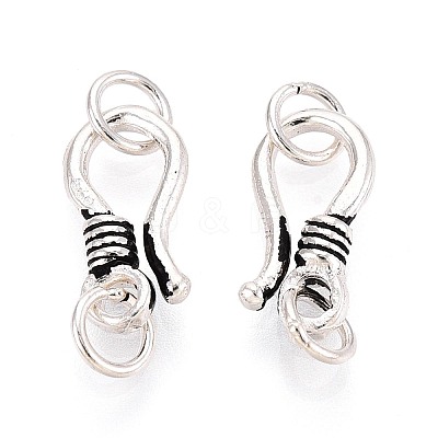 925 Sterling Silver Hook Clasps STER-N016-62AS-1