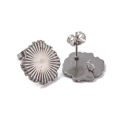 Non-Tarnish 304 Stainless Steel Stud Earring Finding STAS-C059-01P-1