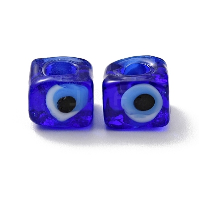 Handmade Evil Eye Lampwork European Beads LAMP-G143-06E-1