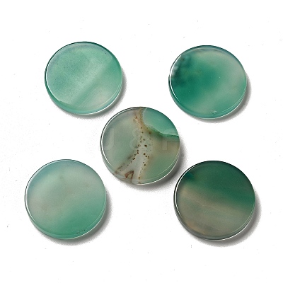 Natural Green Onyx Agate Cabochons G-A213-03C-1