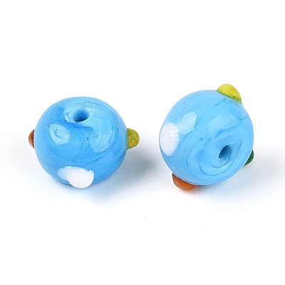 Handmade Lampwork Bumpy Beads LAMP-ZX003-07-04-1