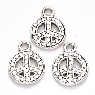 Tibetan Style Alloy Pendants TIBEP-S319-079AS-RS-1