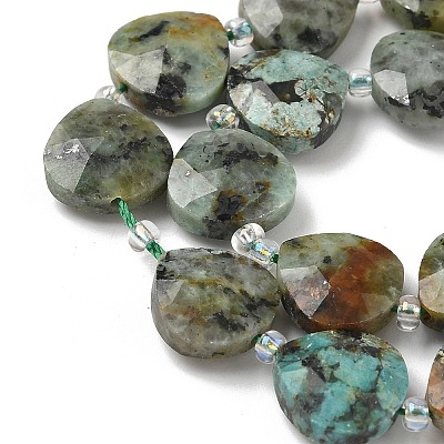 Natural African Turquoise(Jasper) Beads Strands G-D316-A03-1